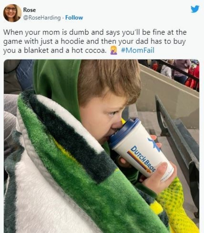The Mom Who Misjudged the Weather | Twitter/@RoseHarding