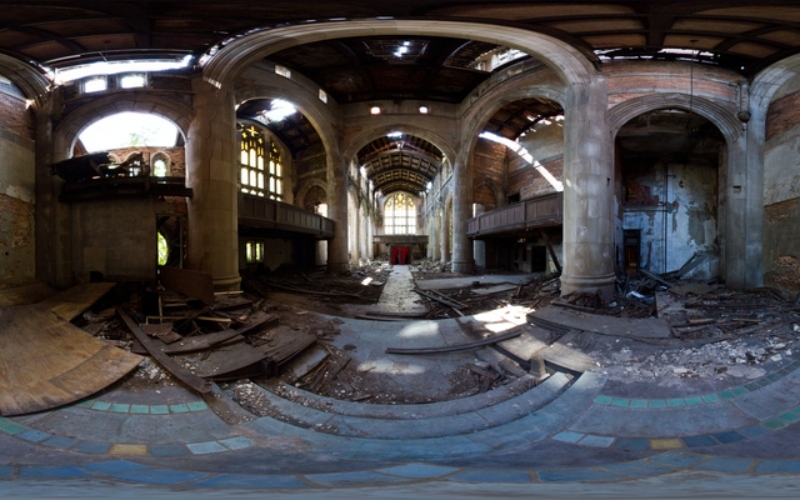 Die City Methodist Church in Gary, Indiana | Alamy Stock Photo by Richard Drew/360Cities.net