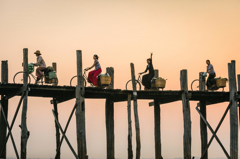 U Bein Bridge, Myanmar | Alamy Stock Photo by Gregory Vore