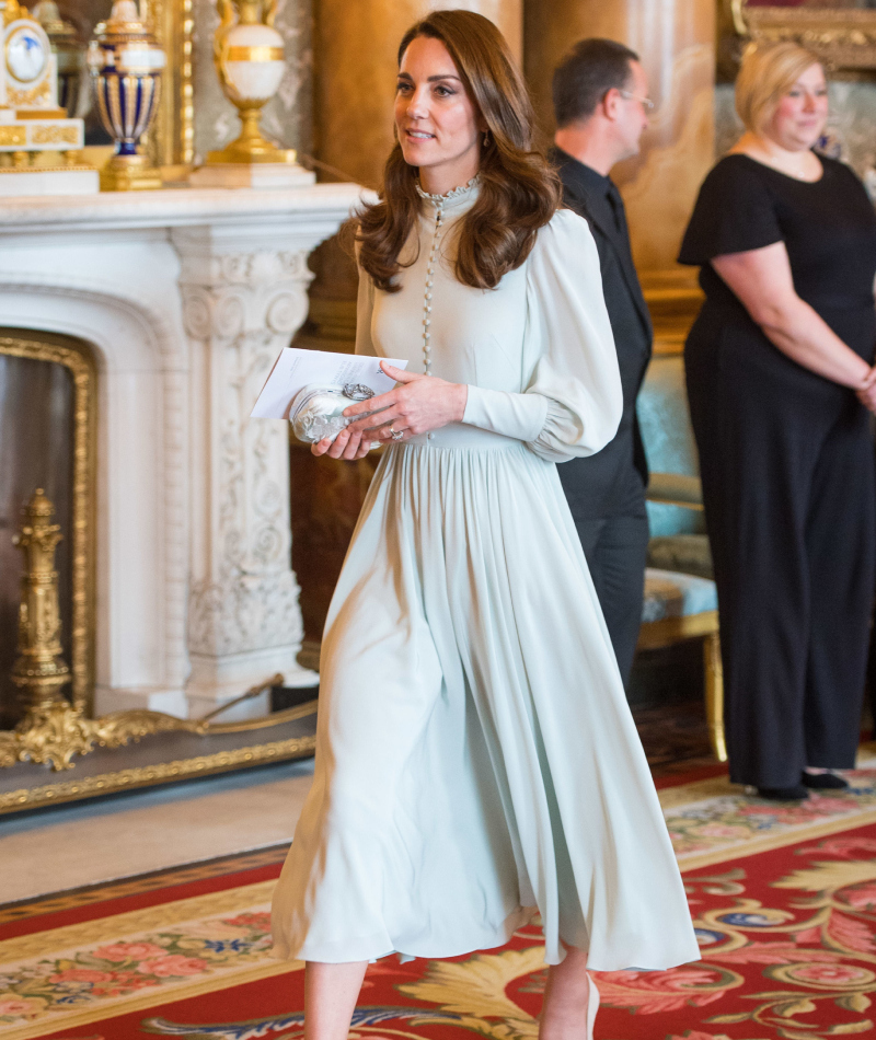 Individuelles High-Neck Kleid - März 2019 | Getty Images Photo by Dominic Lipinski / POOL / AFP