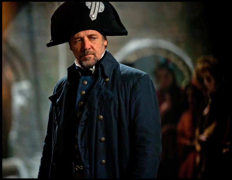 Russell Crowe en “Los Miserables” | Alamy Stock Photo by TCD/Prod.DB