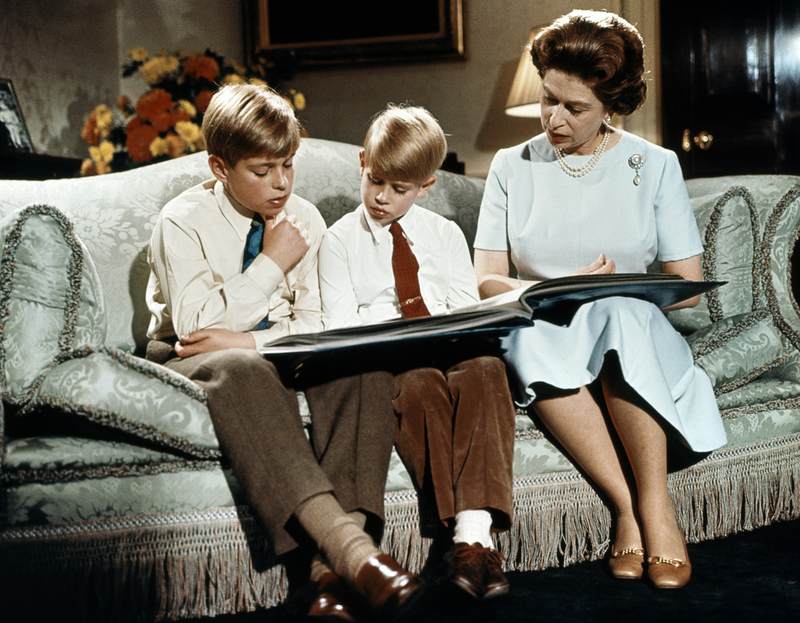 Queen Elizabeth, Prince Andrew, and Prince Edward | Getty Images Photo by CENTRAL PRESS PHOTOS/AFP