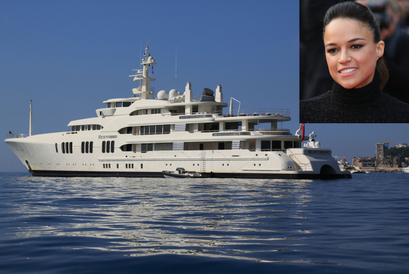 Michelle Rodriguez wird an Bord der Ecstasea weder schnell noch wütend | Alamy Stock Photo by TheYachtPhoto/imageBROKER.com GmbH & Co. KG & Shutterstock 