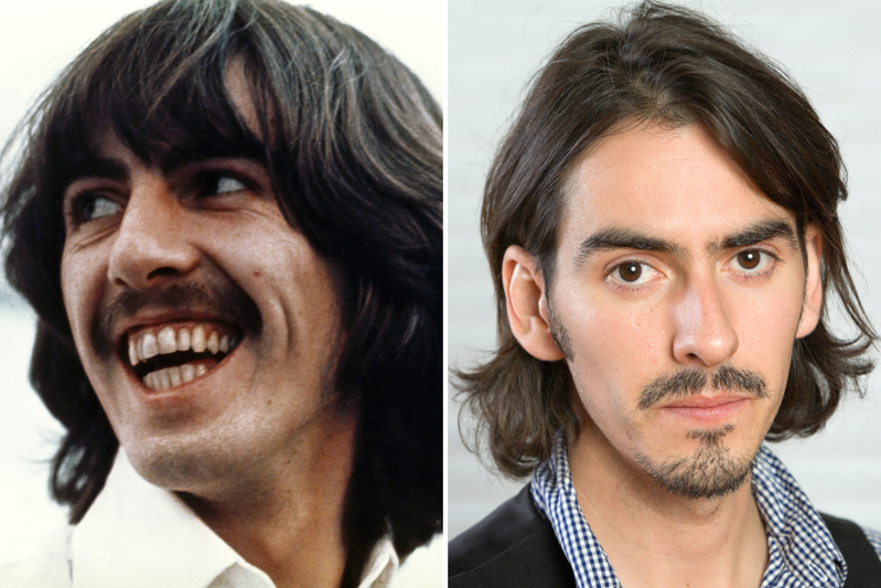 George Harrison y Dhani Harrison | Alamy Stock Photo