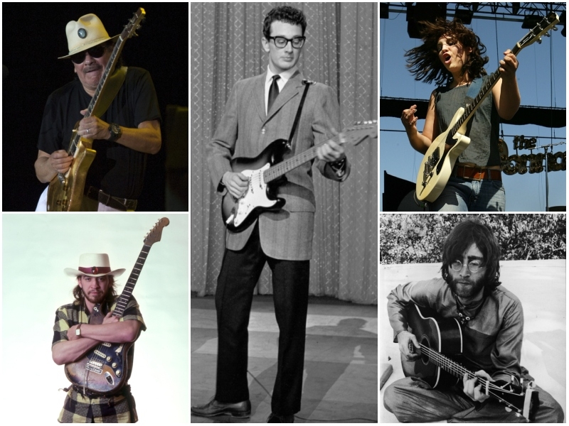 Conoce a los mejores guitarristas de la historia | Getty Images Photo by JORGE GUERRERO/AFP & Ross Marino & Steve Oroz/Michael Ochs Archives & Carlo Allegri & Keystone-France/Gamma-Keystone