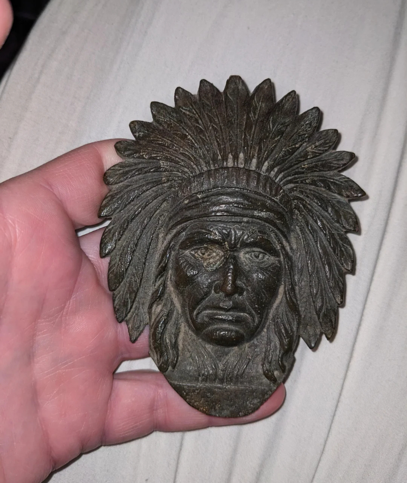 Native American Indian Metal Plate | Reddit.com/Fun-Translator8748