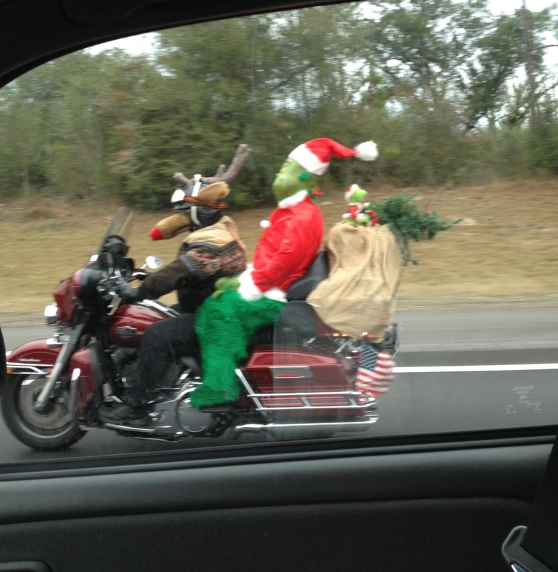 Grinch auf einem Motorrad | Imgur.com/GpMN1