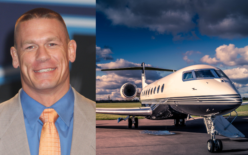 John Cena – Gulfstream, Estimated $20K Per Flight | Alamy Stock Photo by Nancy Kaszerman/ZUMAPRESS.com & Attila Bodzsoni