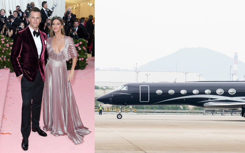 Gisele Bundchen & Tom Brady – Gulfstream G550, Estimated $50 Million | Getty Images Photo by Karwai Tang & Shutterstock