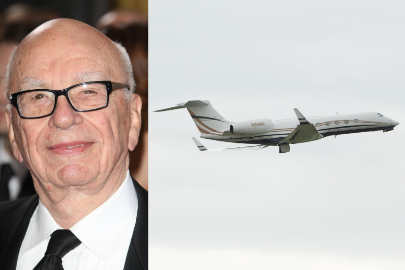 Rupert Murdoch – Gulfstream 550, Estimated $42.9 Million | Alamy Stock Photos by Allstar Picture Library Ltd & WENN Rights Ltd