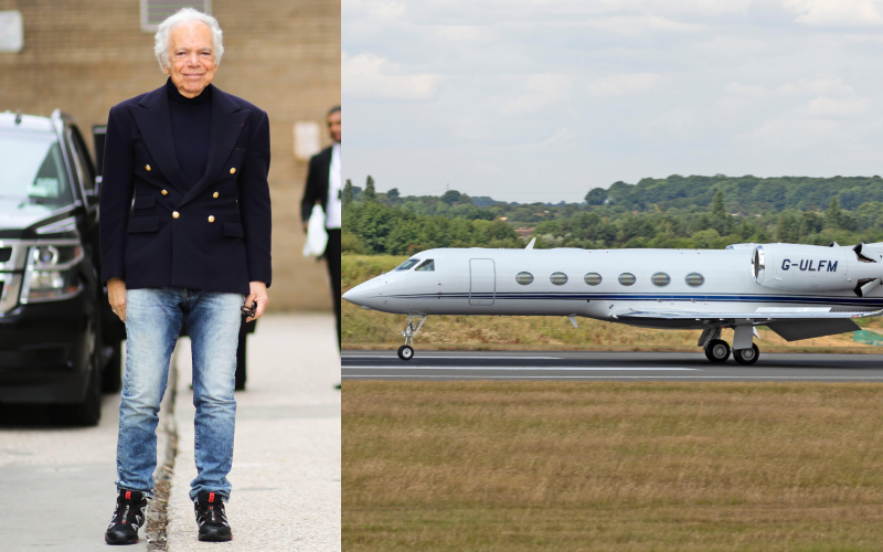 Ralph Lauren – Gulfstream 650, Estimated $65 Million | Alamy Stock Photo by dpa picture alliance & Aviation Archive