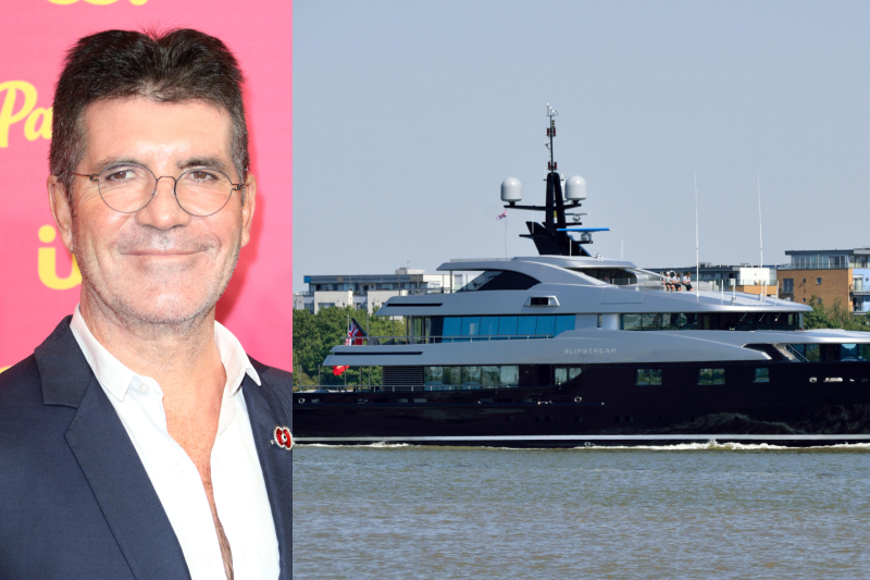 Simon Cowell – Slipstream, Estimated $350K Per Week | Alamy Stock Photo by Richard Goldschmidt & @AJBC_1