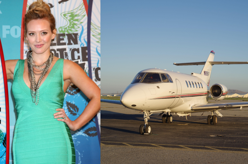 Hilary Duff – Hawker 800XPR, Estimated $16 Million | Shutterstock & Alamy Stock Photo by Angel Di Bilio