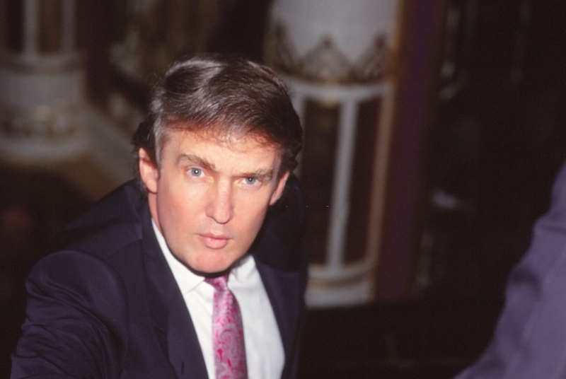 Trump haciendo la mirada “Blue Steel” antes de que fuera popular | Getty Images Photo by Jeffrey Asher