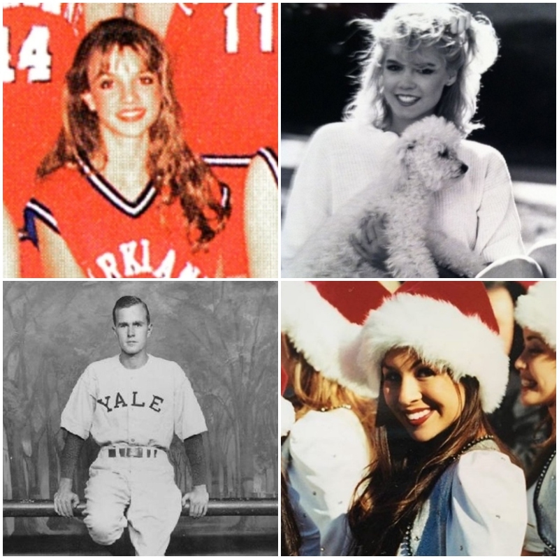 Give a Shout for These Famous Celebrity Cheerleaders: Part 3 | Photo by Seth Poppel/Yearbook Library & Instagram/@jenniegarth & Alamy Stock Photo & Instagram/@anjelahjohnson