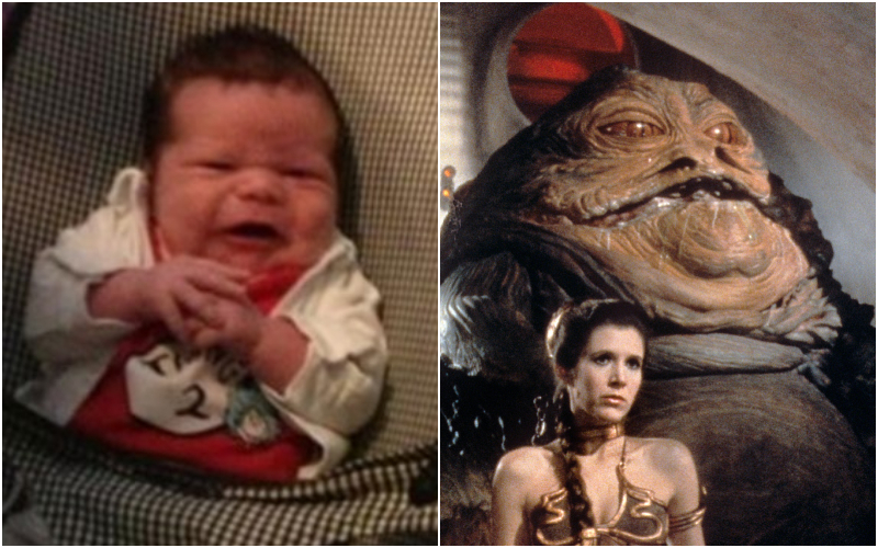 Bebé Jabba | Imgur.com/PeterBalliol & Alamy Stock Photo by Courtesy Everett Collection Inc