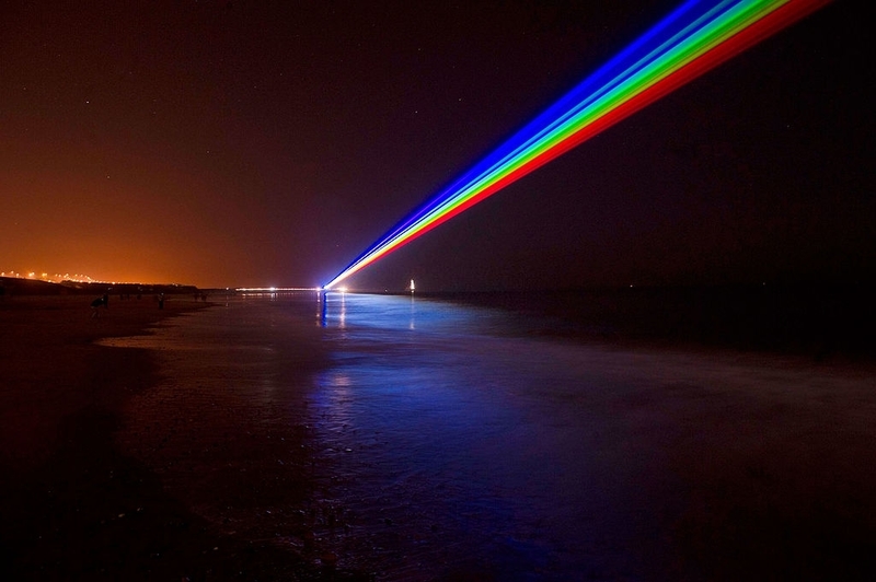 Regenbogen-Laser der Olympischen Sommerspiele 2012 in London | Getty Images Photo by Bethany Clarke