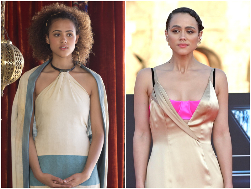 Nathalie Emmanuel – Missandei | MovieStillsDB Photo by Yaut/HBO & Alamy Stock Photo by Anna Maria Tinghino/Geisler-Fotopress GmbH