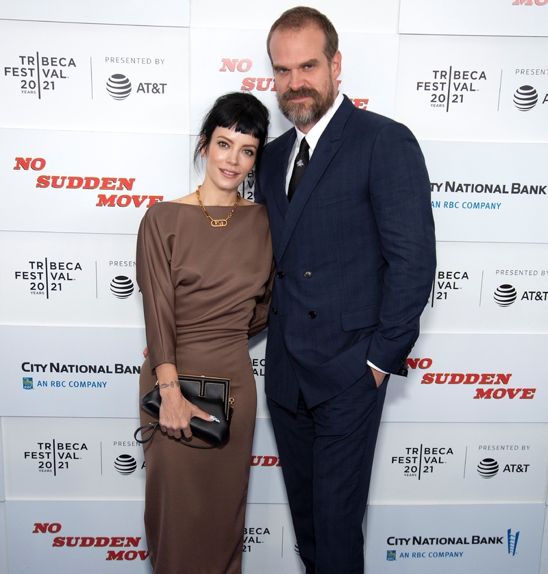 Lily Allen & David Harbour | Getty Images Photo by Santiago Felipe