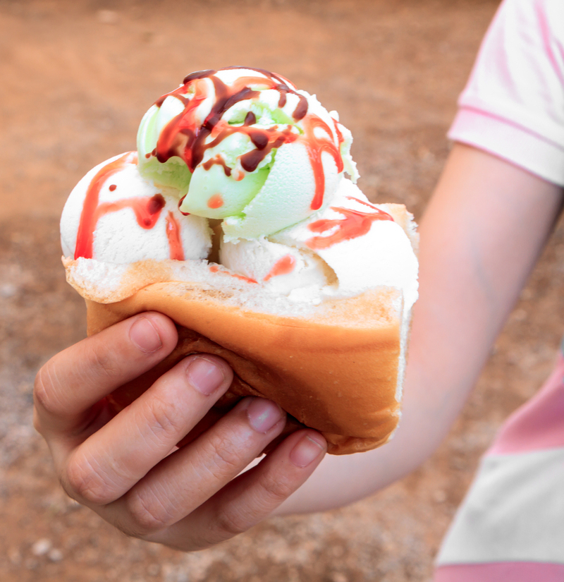 Ice Cream and White Bread | Shutterstock Photo by Bunwit Unseree