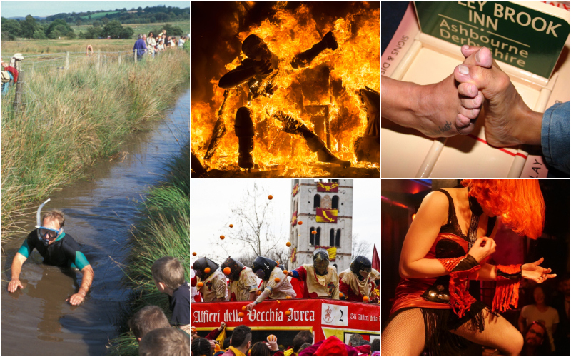 The Strangest Festivals From Around the World | Alamy Stock Photo by Paul Glendell & Design Pics Inc/Ian Cumming/Axiom & Deborah Vernon & Roberto Marcon & mroot/Stockimo