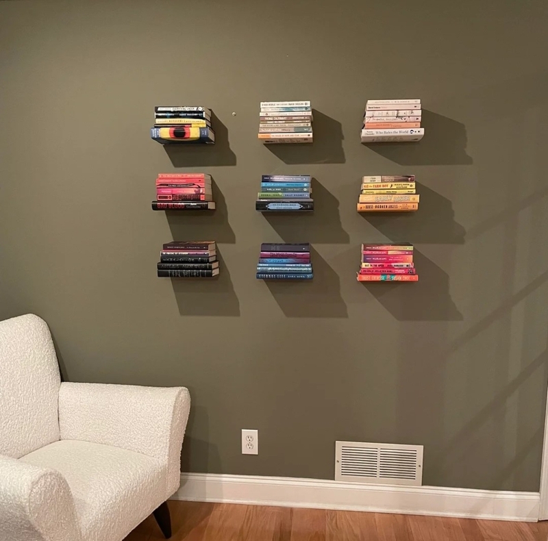 Get Some Floating Bookshelves | Reddit.com/Anonymous