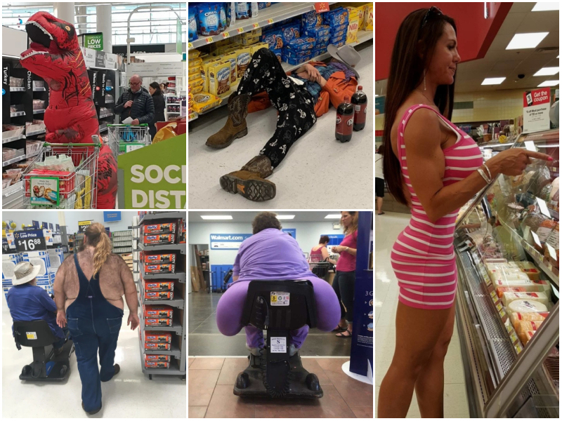 No vas a creer cómo fue vestida esta gente al supermercado | Reddit.com/Potato_Sponge & ThatGuy0321 & DocJujiMcFly & Imgur.com/r0TCyq5 & 7SDIZ27