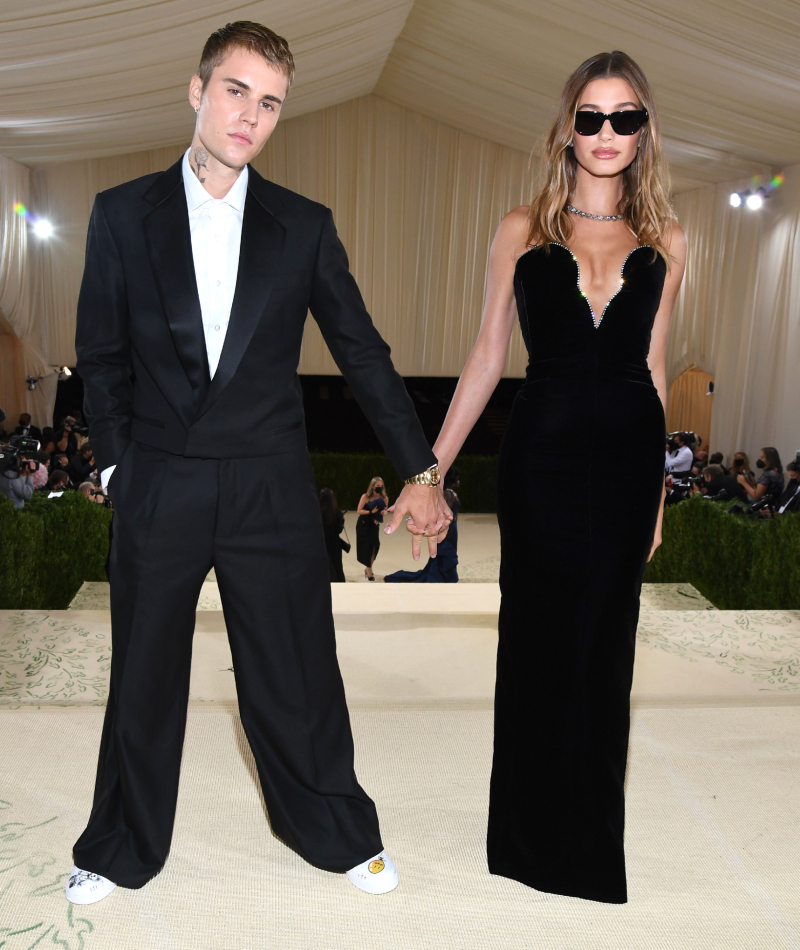 The Biebers at The Met Gala | Getty Images Photo by Kevin Mazur/MG21/The Met Museum/Vogue