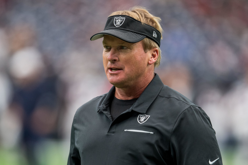 Jon Gruden - ESPN | Alamy Stock Photo by Cal Sport Media/Trask Smith