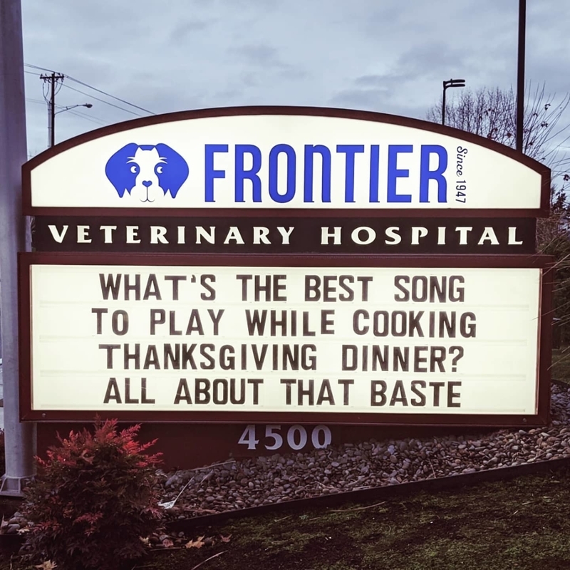 Die Perfekte Thanksgiving-Hymne | Instagram/@frontiervet