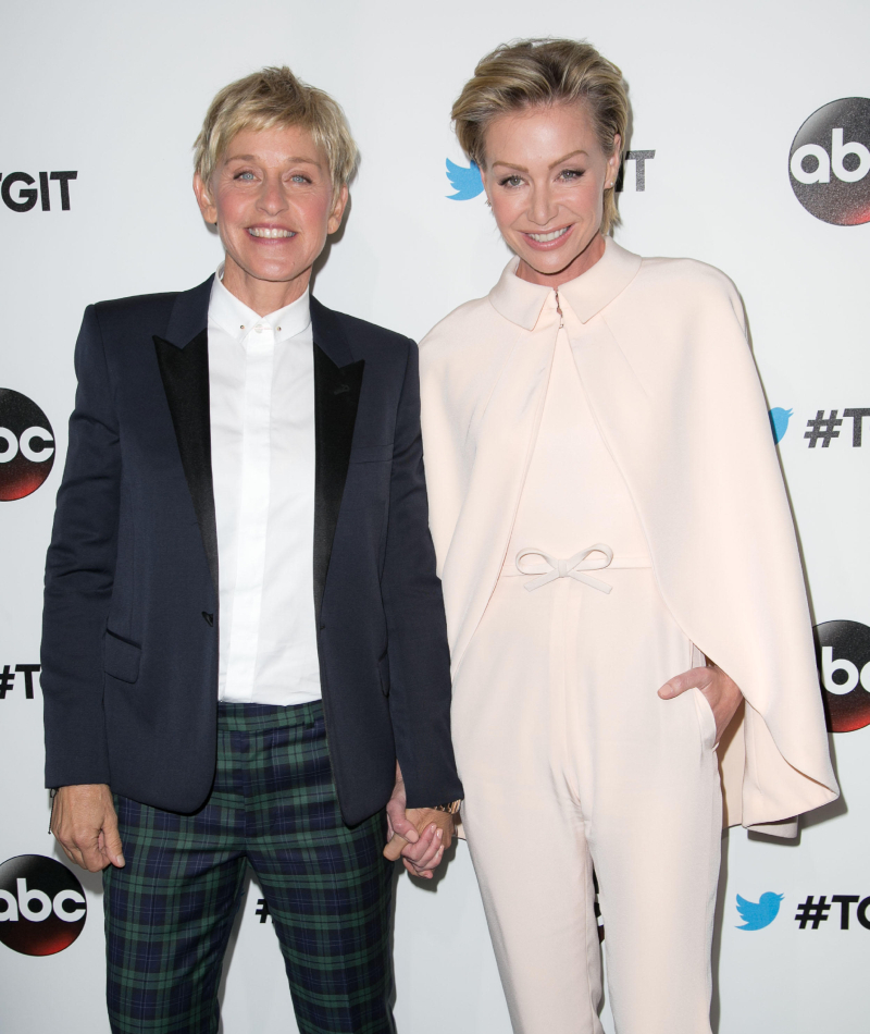 Ellen DeGeneres und Portia de Rossi | Alamy Stock Photo by WENN Rights Ltd 