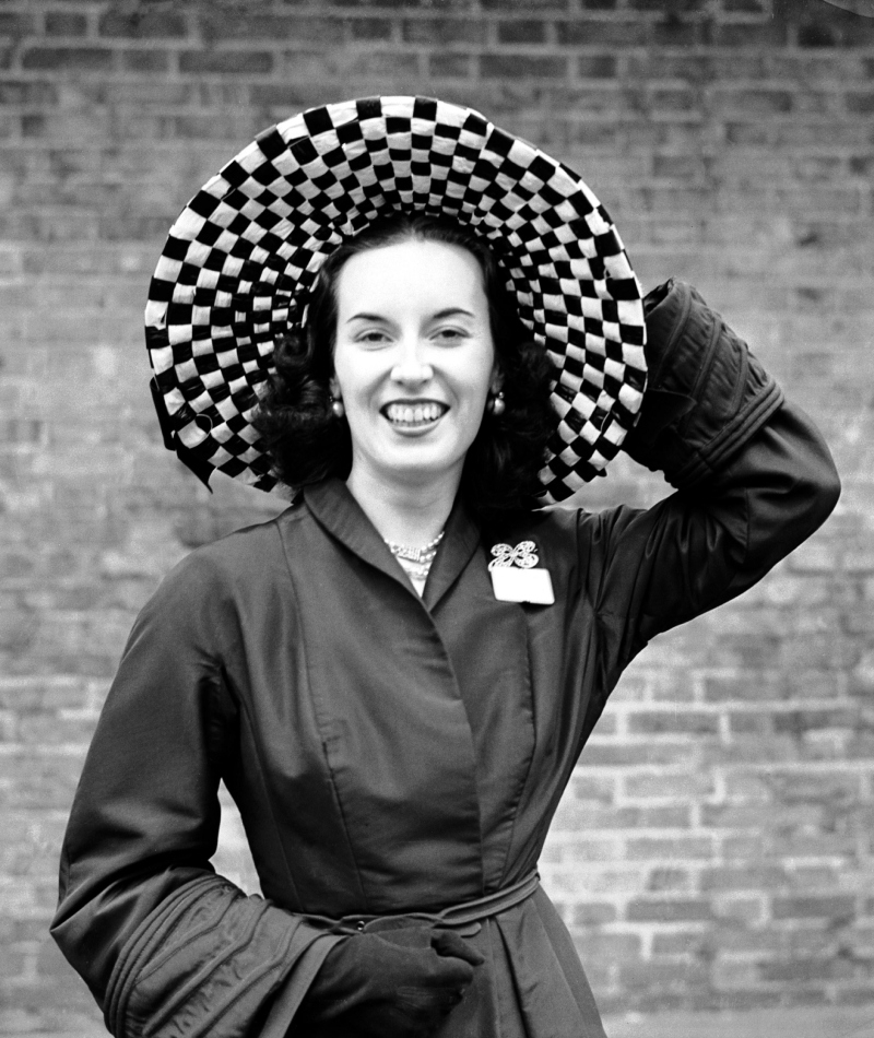 A Checkered Hat for Mrs. Black | Getty Images Photo by Barratts/PA Images Archive