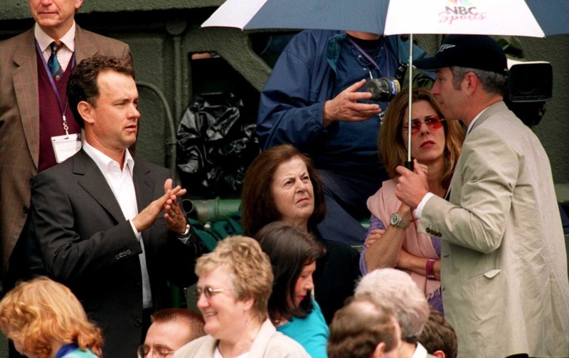 Tom Hanks and John McEnroe | Getty Images Photo by Jon Buckle/EMPICS