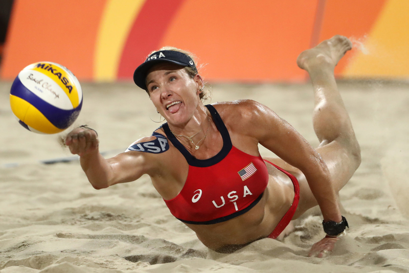 Kerri Lee Walsh Jennings – 6’3″ | Getty Images Photo by Ezra Shaw