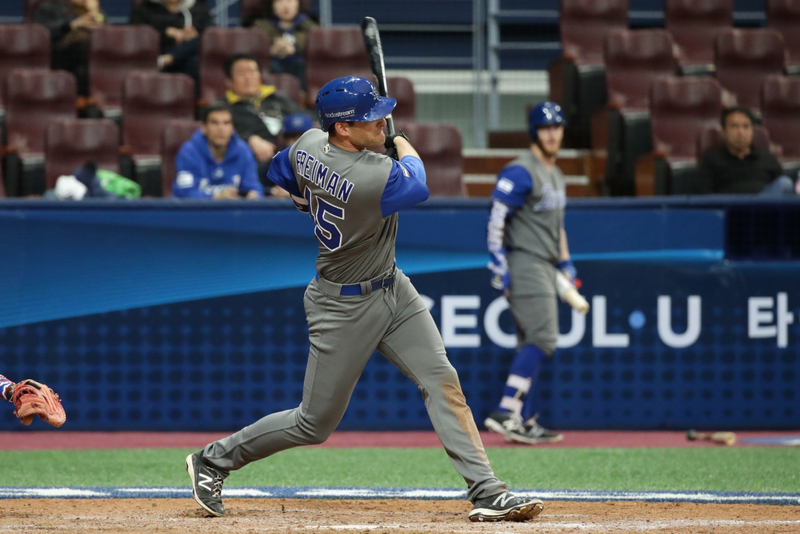 Nate Freiman – 6’8″, 250 lbs | Getty Images Photo by Chung Sung-Jun