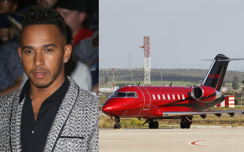 Lewis Hamilton – Bombardier Challenger-600, Estimated $20 Million | Alamy Stock Photo by Stills Press & James Moy