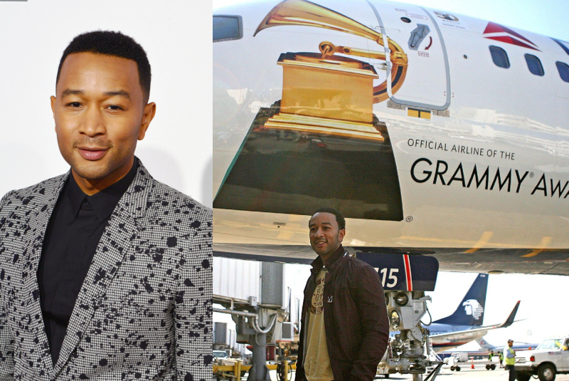 John Legend – Boeing 757, Estimated $120K A Trip | Alamy Stock Photo by MediaPunch Inc/Alamy Live News & Getty Images Photo by Trish Tokar