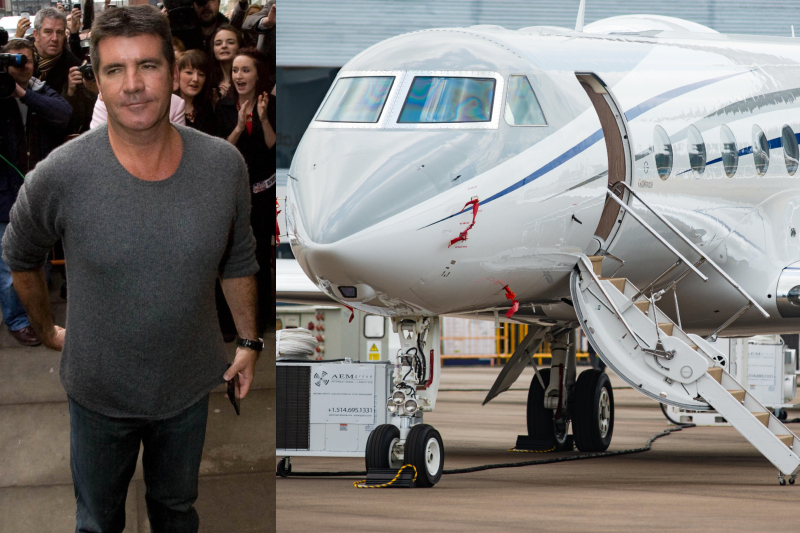 Simon Cowell – Gulfstream G550, Estimated $61.5 Million | Alamy Stock Photo by Chris Bull & Jorgen Udvang