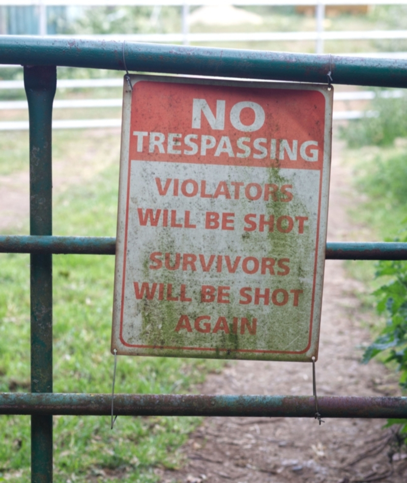 No Trespassing | Alamy Stock Photo by Mim Friday