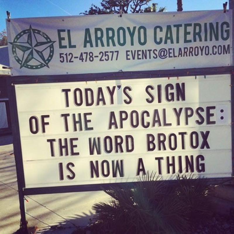 Today`s Sign | Facebook/@elarroyoatx