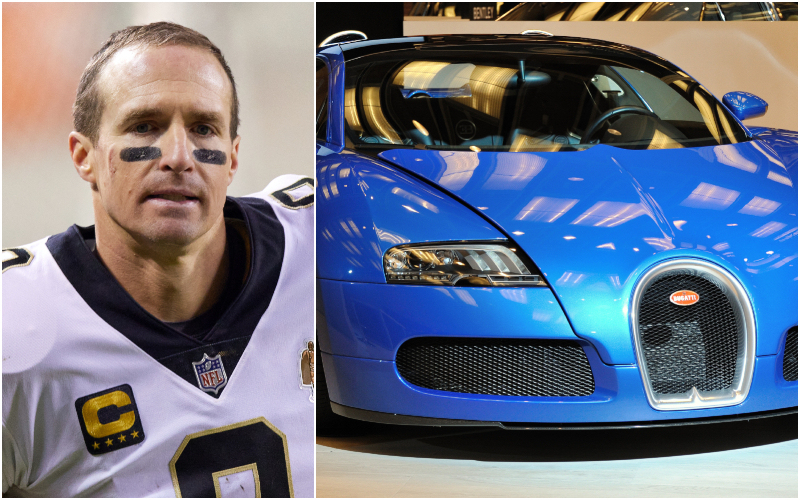 Drew Brees – Bugatti Veyron, Estimated $2.2 Million | Getty Images Photo by Robin Alam/Icon Sportswire & Zoran Karapancev/Shutterstock