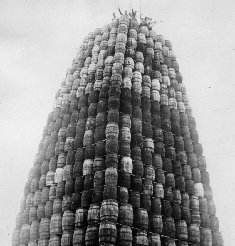 Stacked Barrels | Getty Images Photo by Imagno