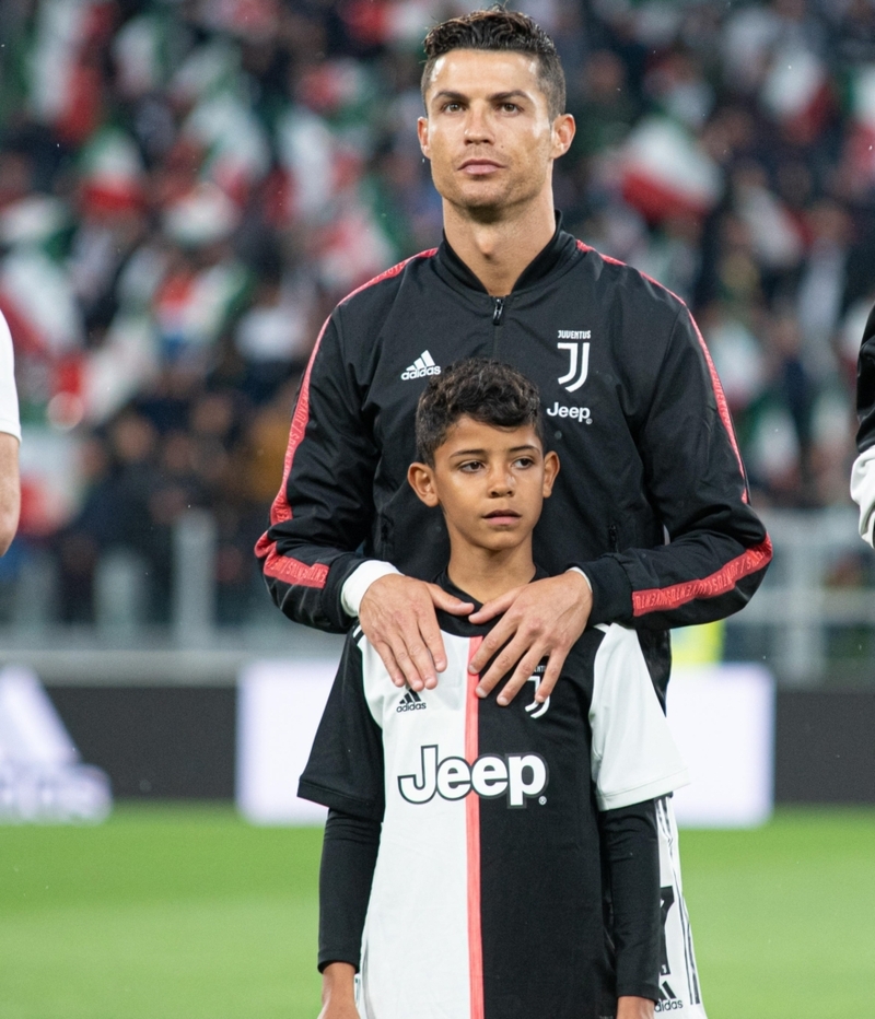 Cristiano Ronaldo & Cristiano Ronaldo Jr. | Alamy Stock Photo by Alberto Gandolfo 