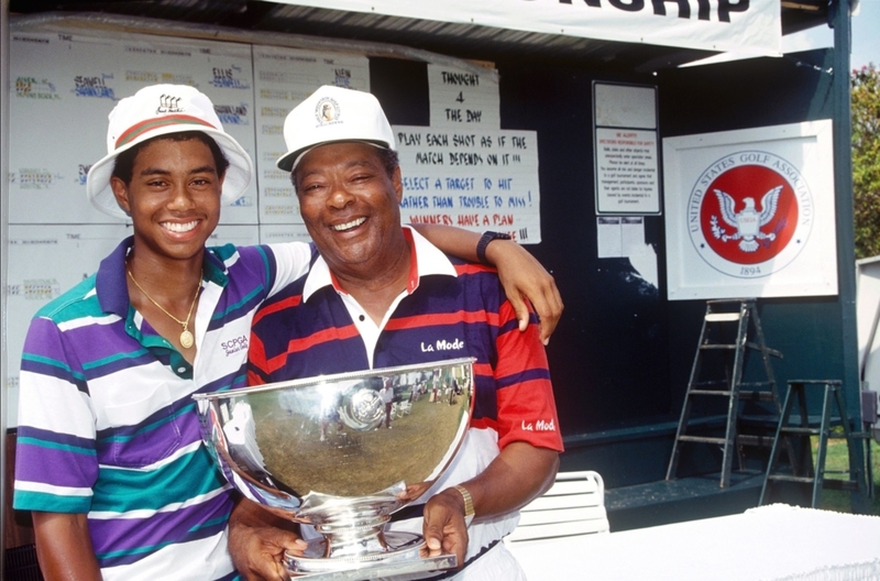 Tiger Woods And His Pops | Getty Images Photo by Rick Dole