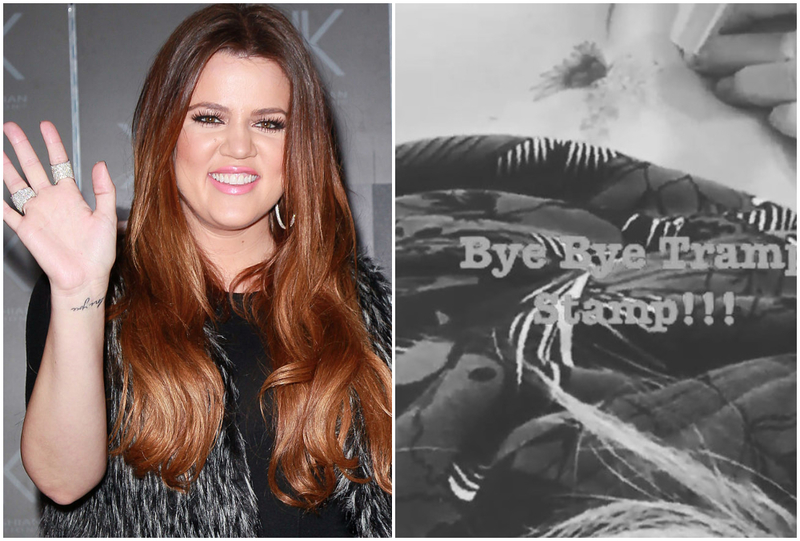 Khloe Kardashian Rethinks Her Tramp Stamp | Getty Images Photo by David Livingston & Instagram/@khloekardashian