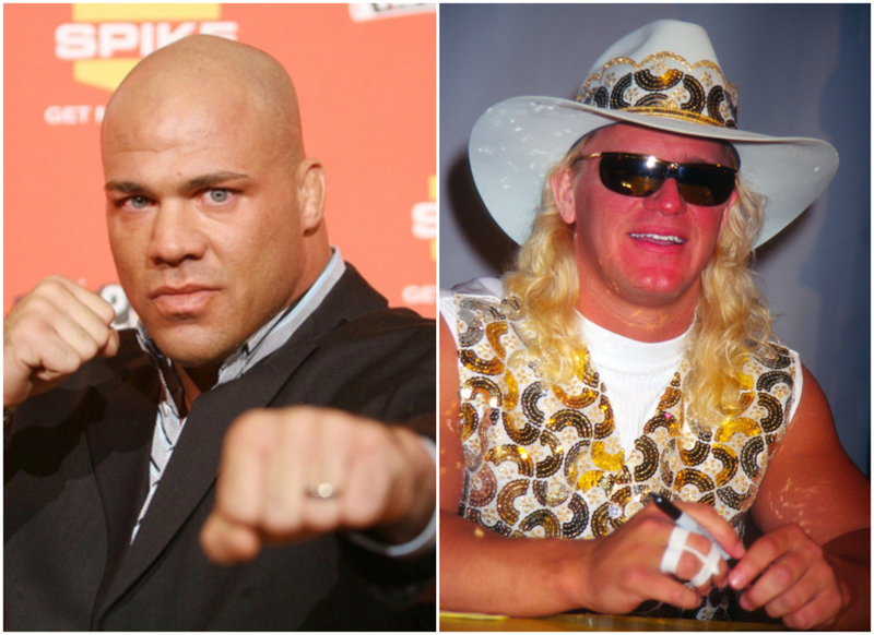 Kurt Angle vs. Jeff Jarrett | Getty Images Photo by Michael Tran/FilmMagic & Alamy Stock Photo by MediaPunch Inc