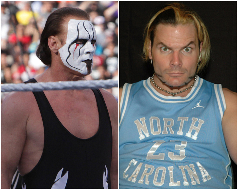 Sting vs. Jeff Hardy | Alamy Stock Photo by Matt Roberts/ZUMA Wire/ZUMAPRESS.com/Alamy Live News & Getty Images Photo by Bobby Bank/WireImage