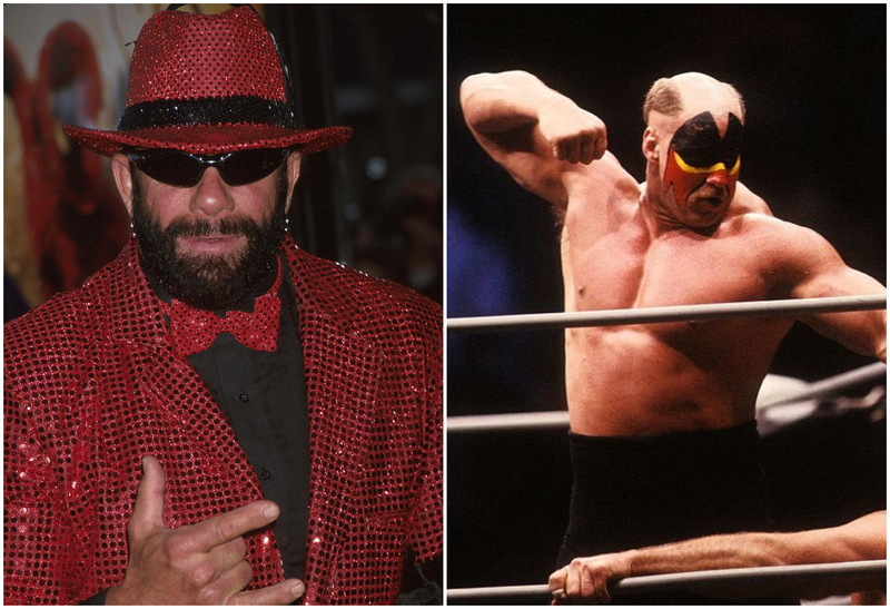 Randy Savage vs. Road Warrior Hawk | Alamy Stock Photo by Globe Photos/ZUMAPRESS.com & Getty Images Photo by B Bennett